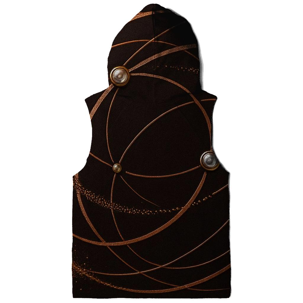 Copper Stardust Orbit designer hoodies