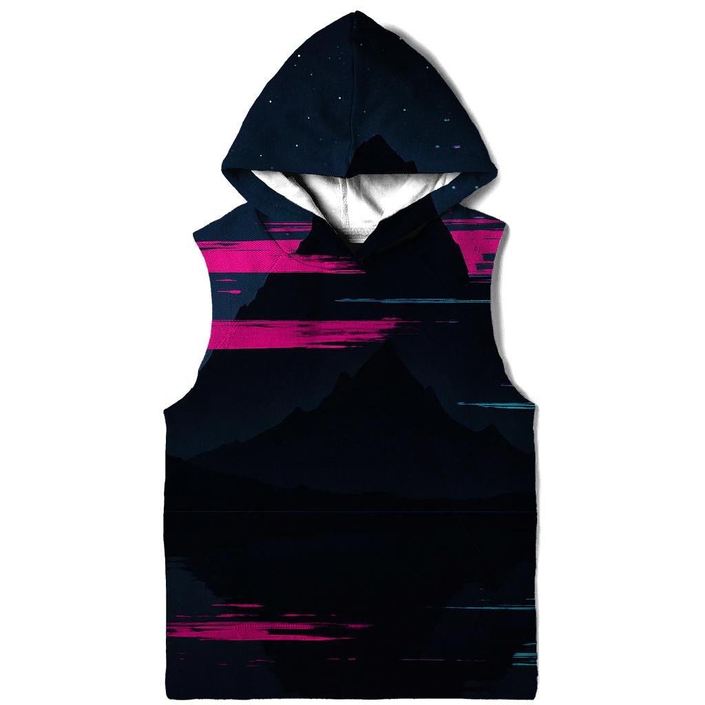 Midnight Mountain Glitch heavyweight hoodies