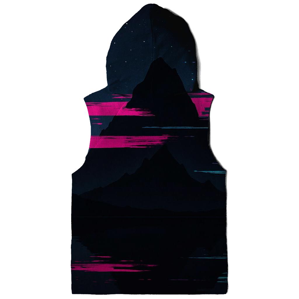 Midnight Mountain Glitch heavyweight hoodies