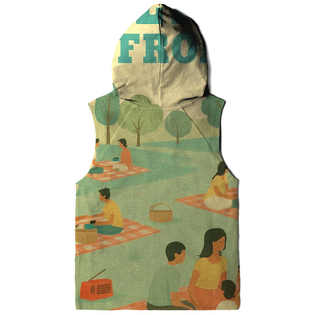 Retro Picnic Park Postcard heavyweight hoodies