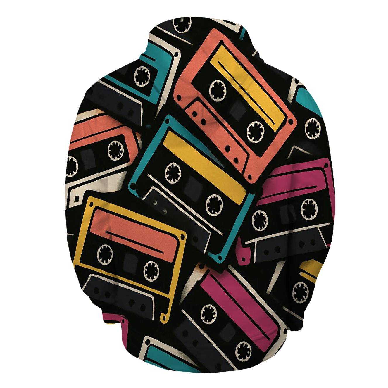 Analog Cassette Mosaic hoodies fashion