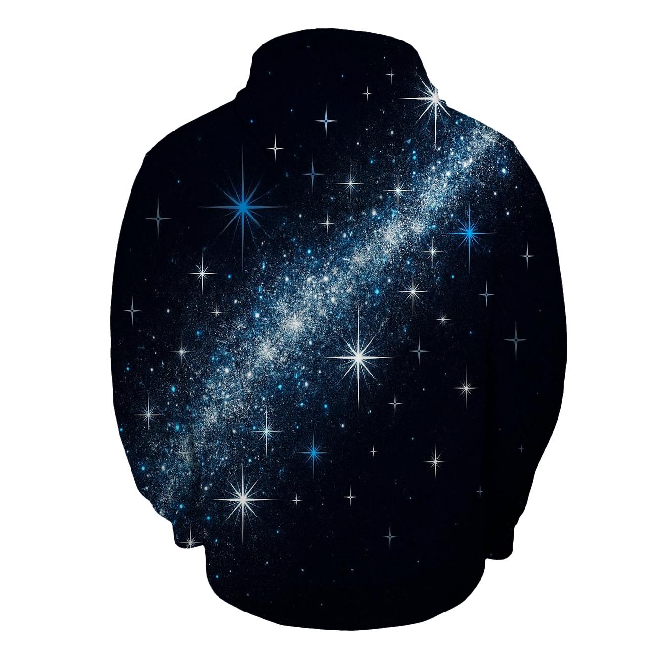 Celestial Glitter Cascade graphic hoodies