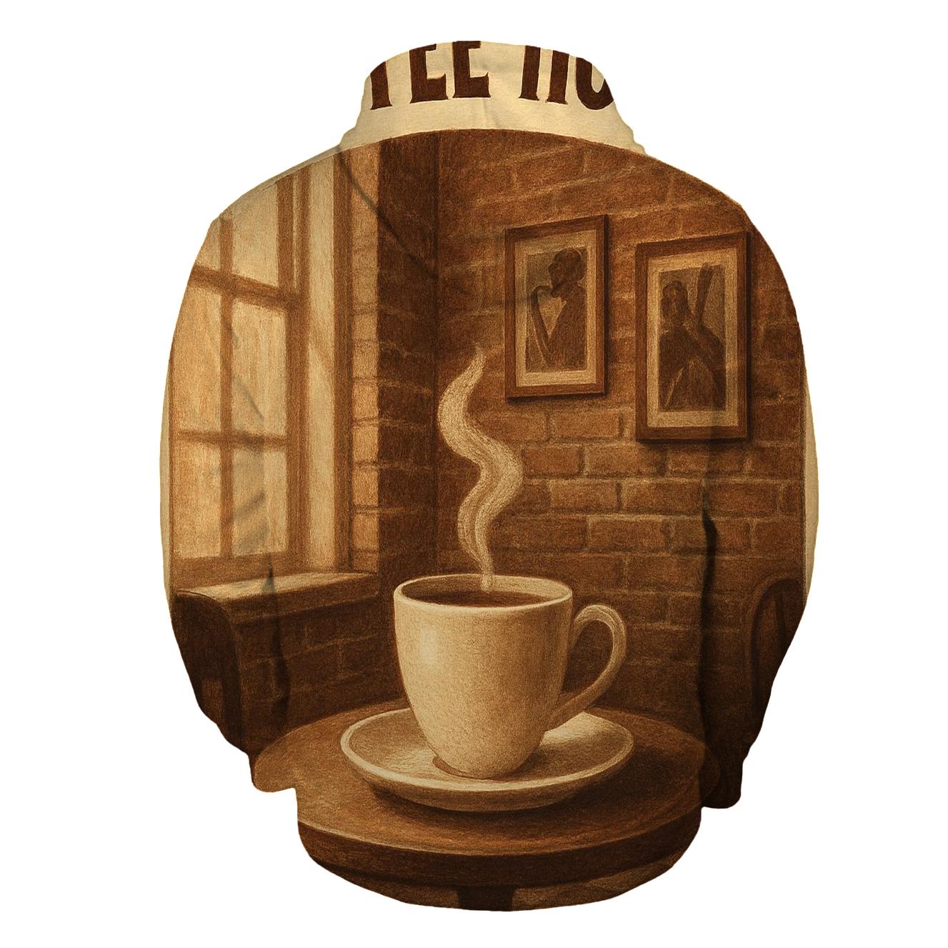 Rustic Vintage Coffee House Poster embroidered hoodies
