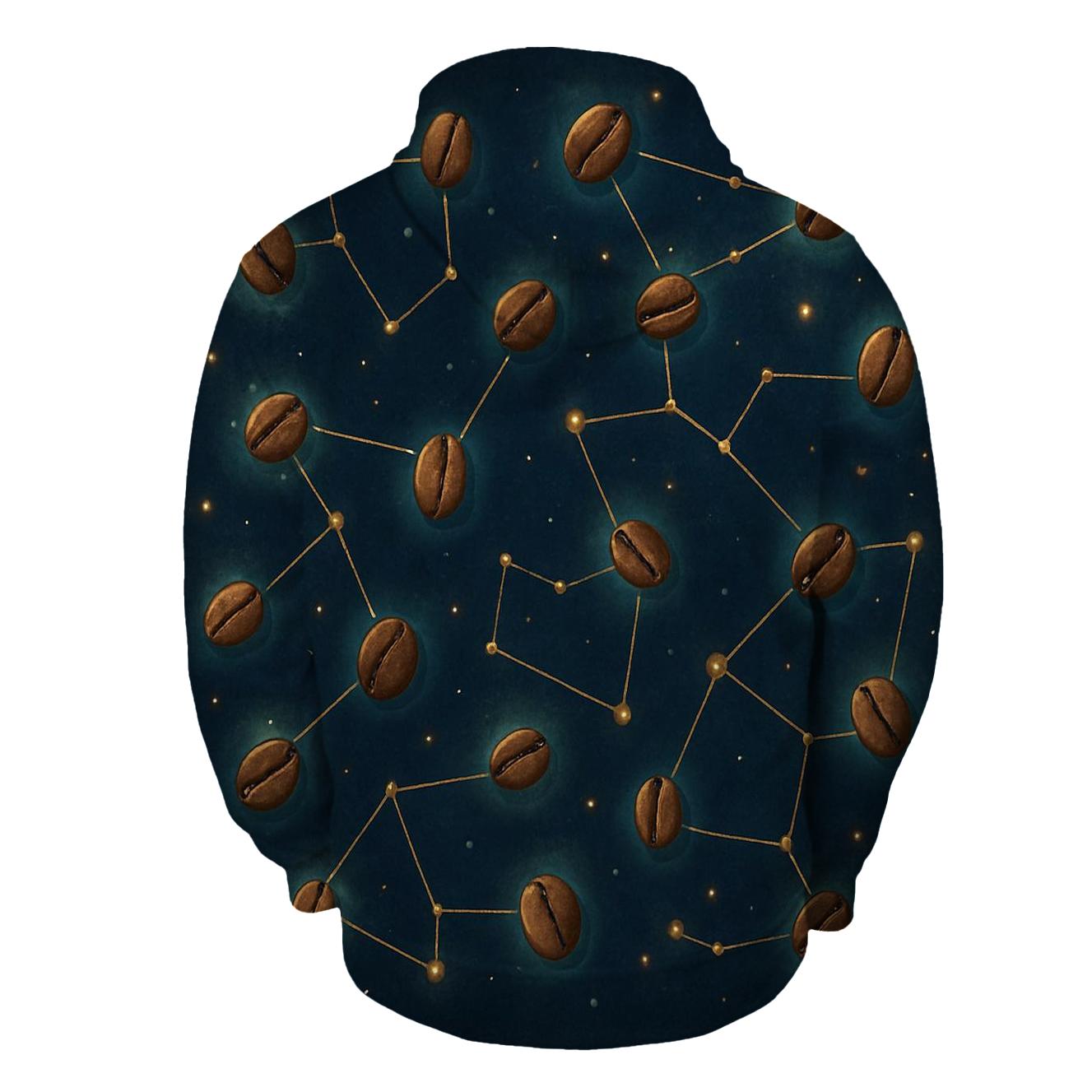 Bean Constellation Map embroidered hoodies