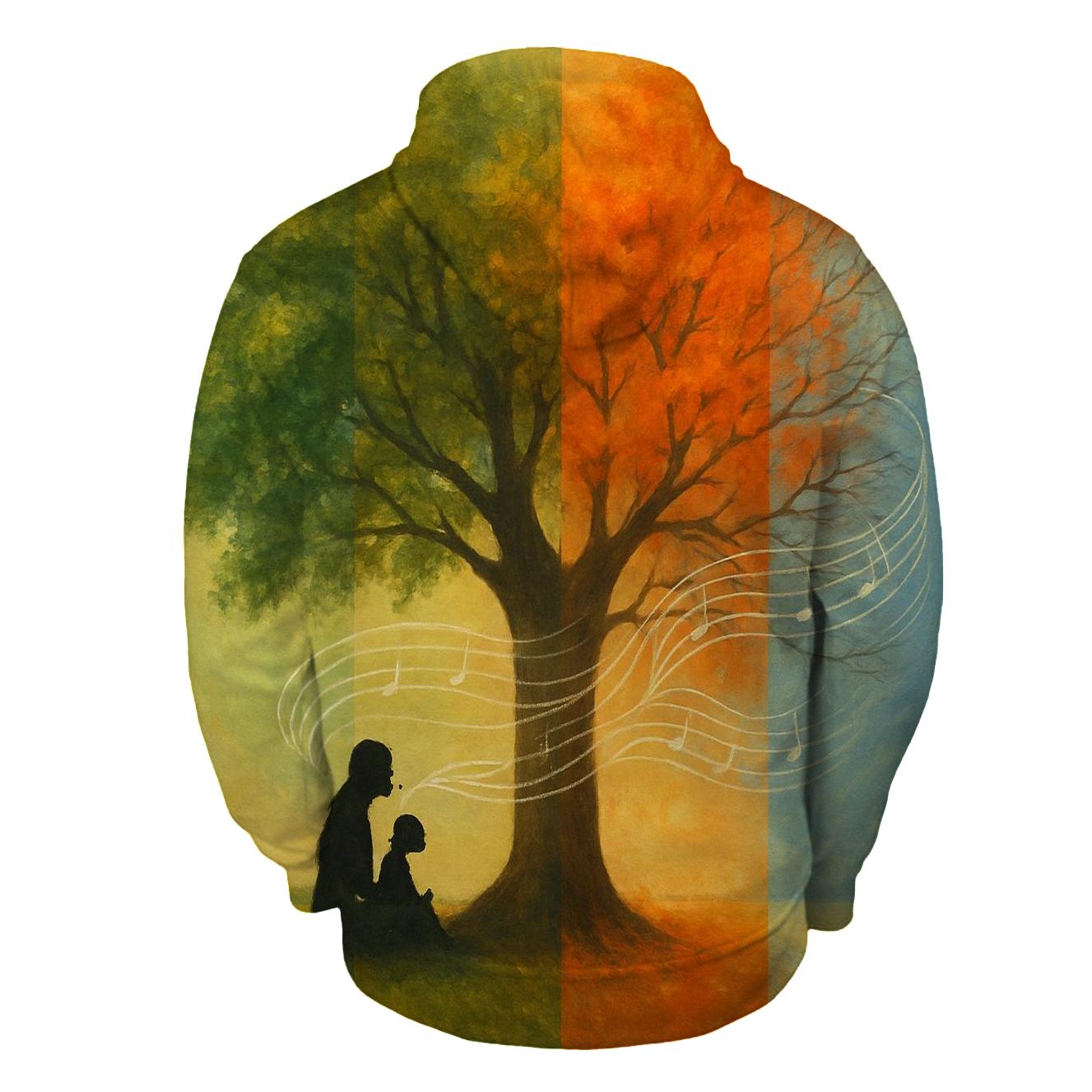 The Thread Of Her Voice Through Every Season graphic hoodies