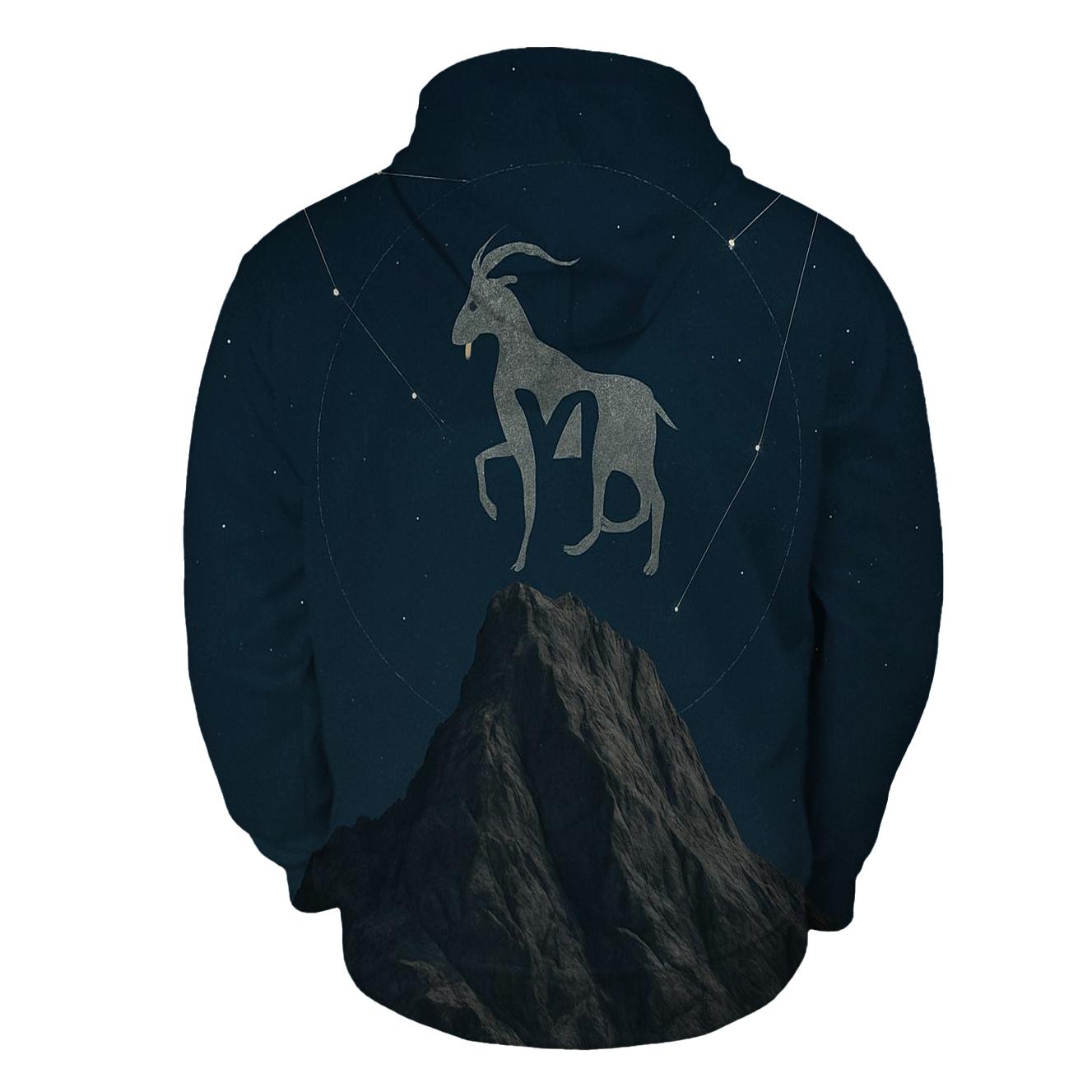 Capricorn Mountain Star Compass hoodies fashion