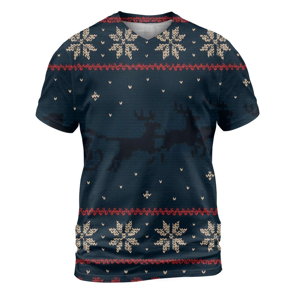 Midnight Sleigh Silhouette Bands Design statement graphic shirts