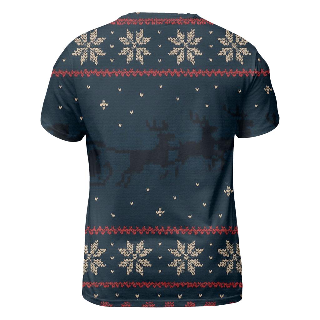Midnight Sleigh Silhouette Bands Design statement graphic shirts