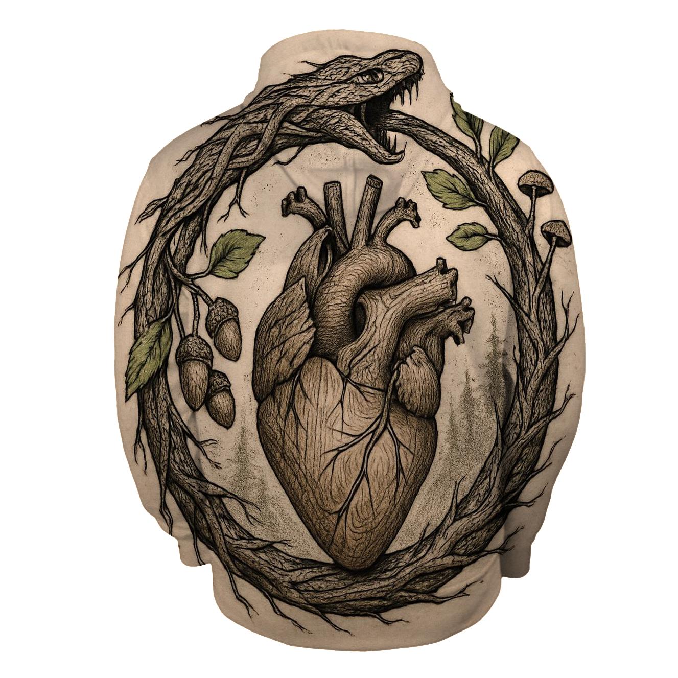Forest Heart Rooted Ouroboros premium hoodies