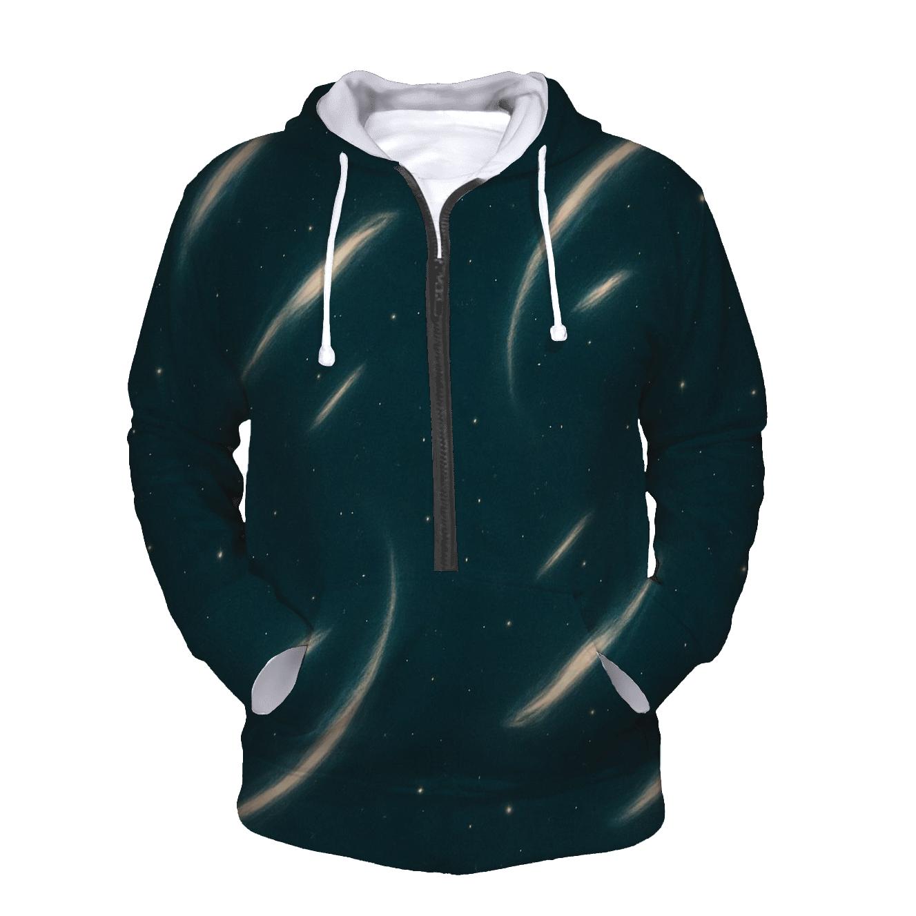 Gravitational Lens Arcfield printed hoodies
