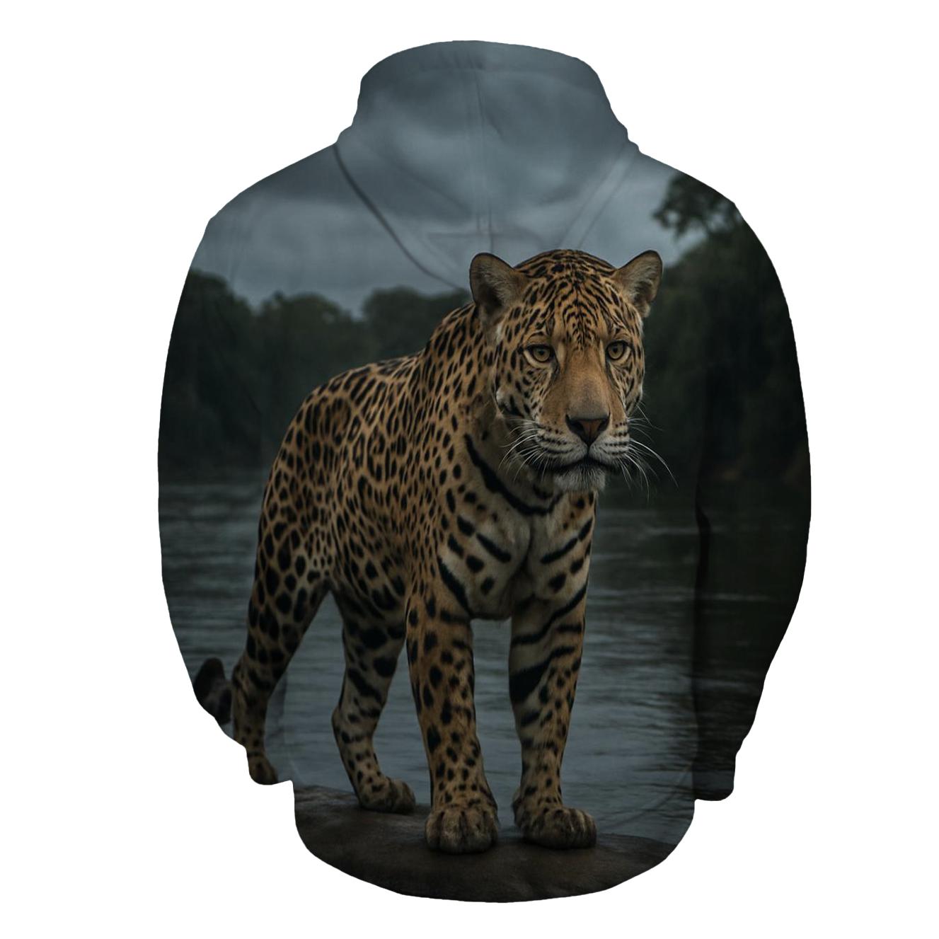 River Stone Watch Jaguar embroidered hoodies