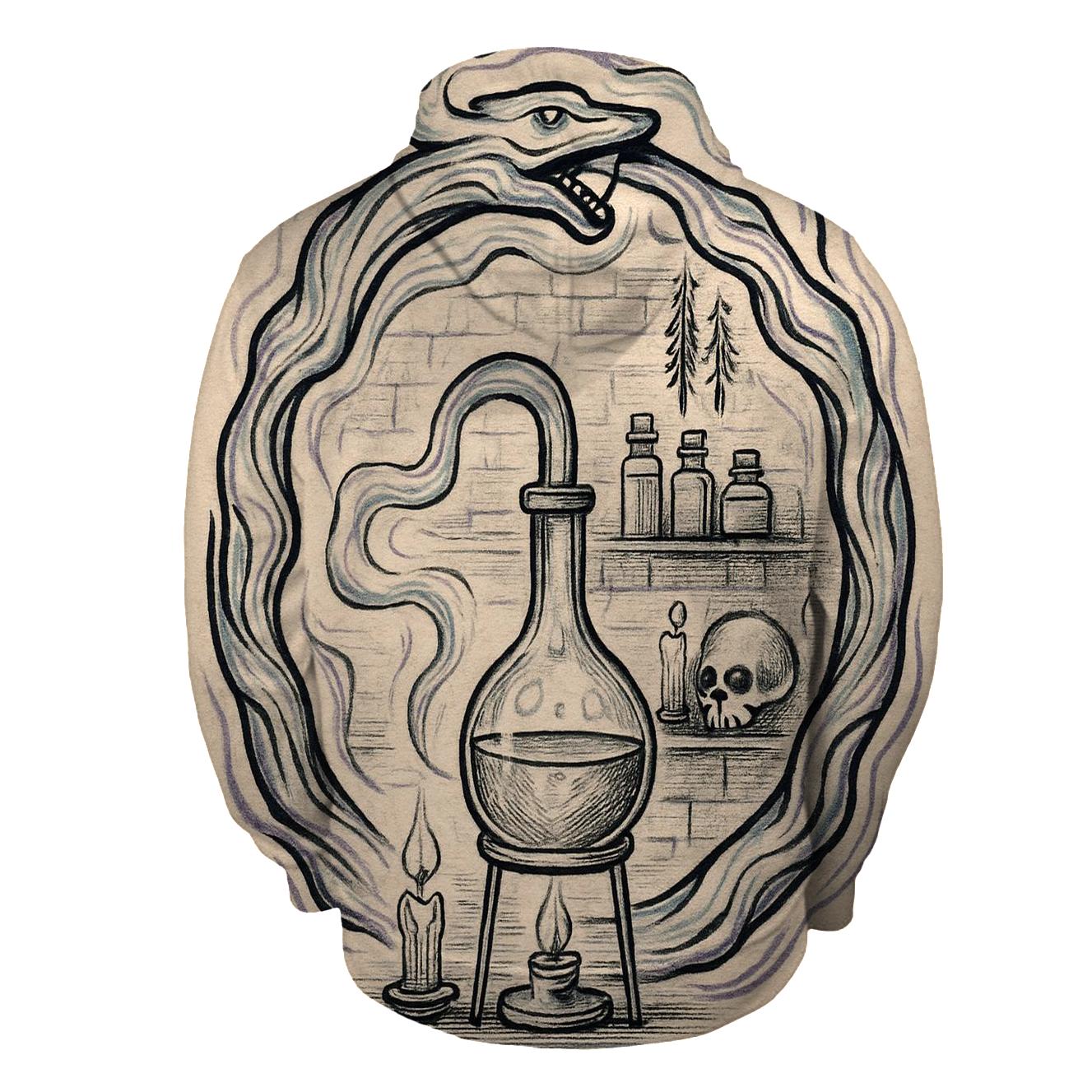 Alchemical Lab Ouroboros Retort pullover hoodies