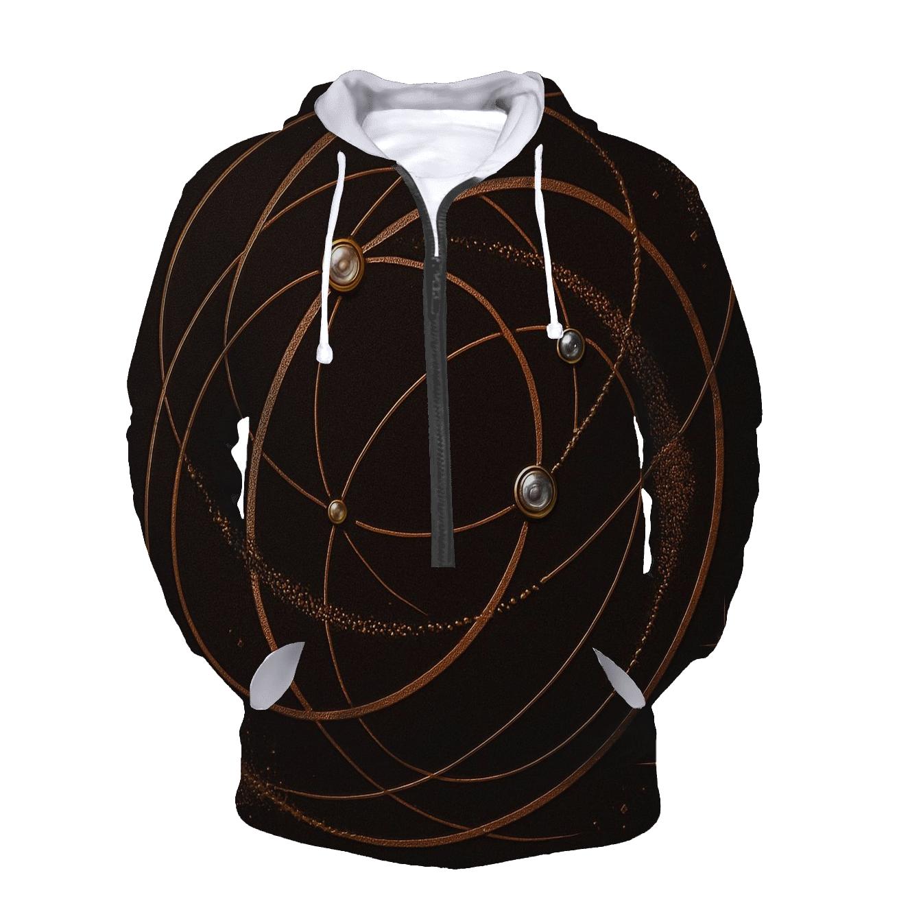 Copper Stardust Orbit graphic hoodies