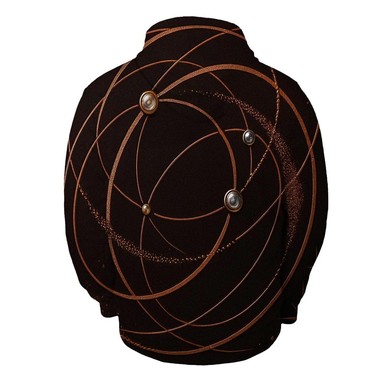 Copper Stardust Orbit graphic hoodies