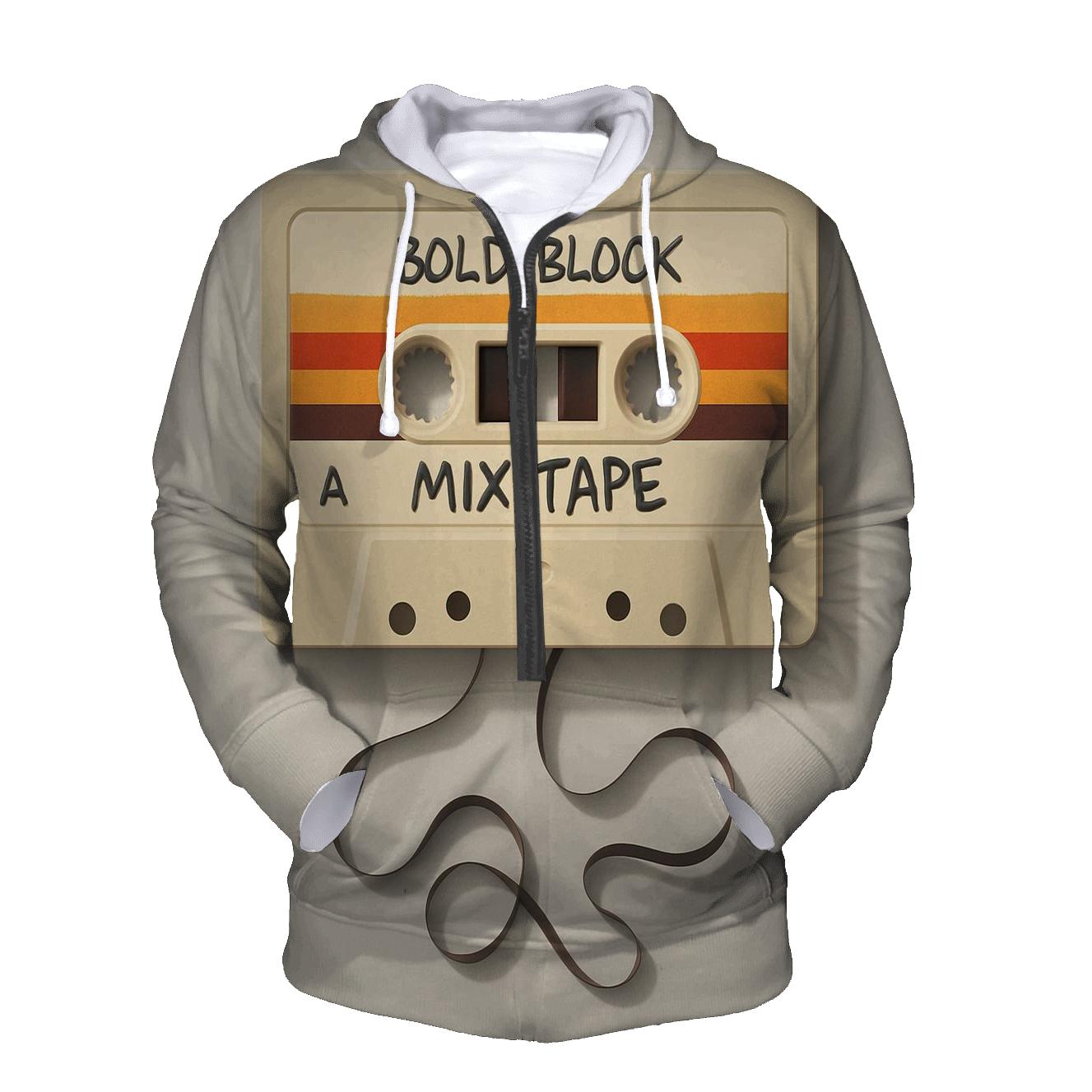 Vintage Cassette Mix Tape graphic hoodies