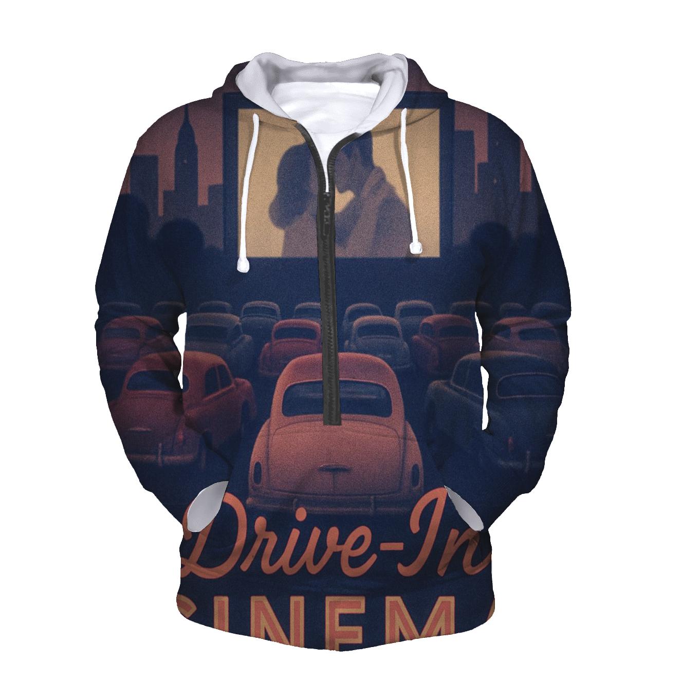 Retro City Drive In Cinema Scene pullover hoodies