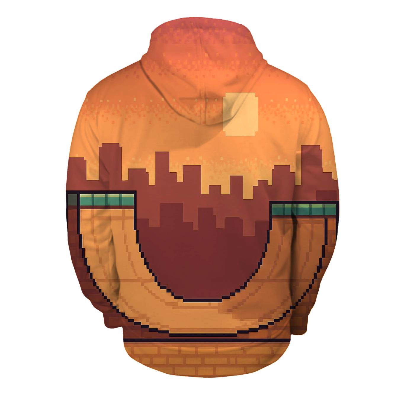 Pixel Skate Ramp Horizon hoodie trends
