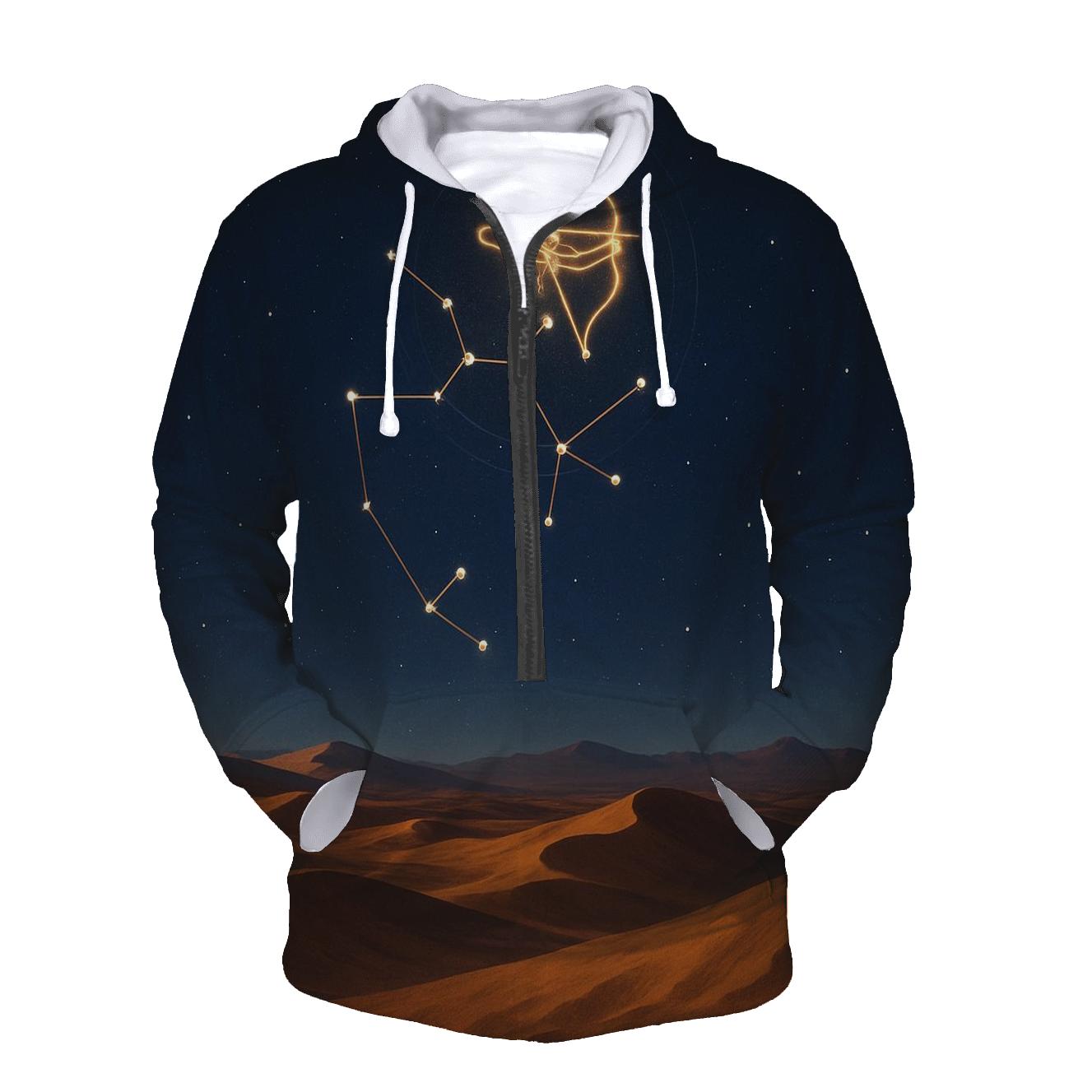 Sagittarius Archer Horizon Map designer hoodies
