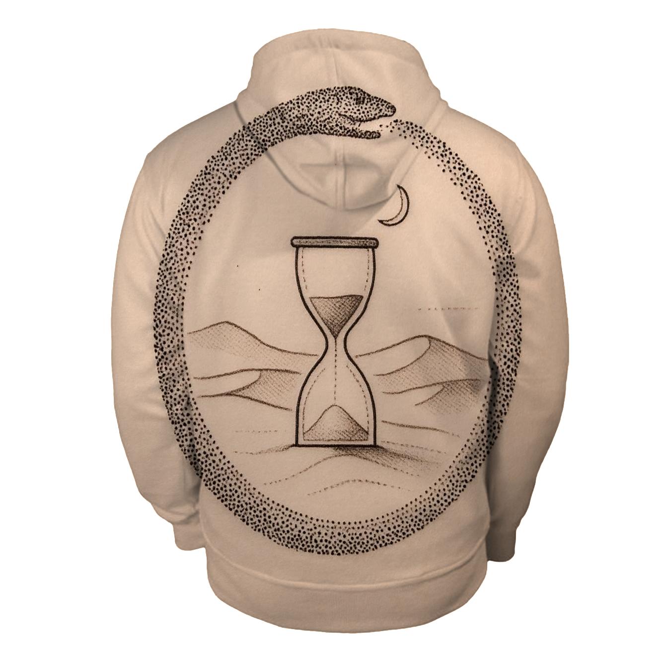Desert Hourglass Sand Ouroboros heavyweight hoodies