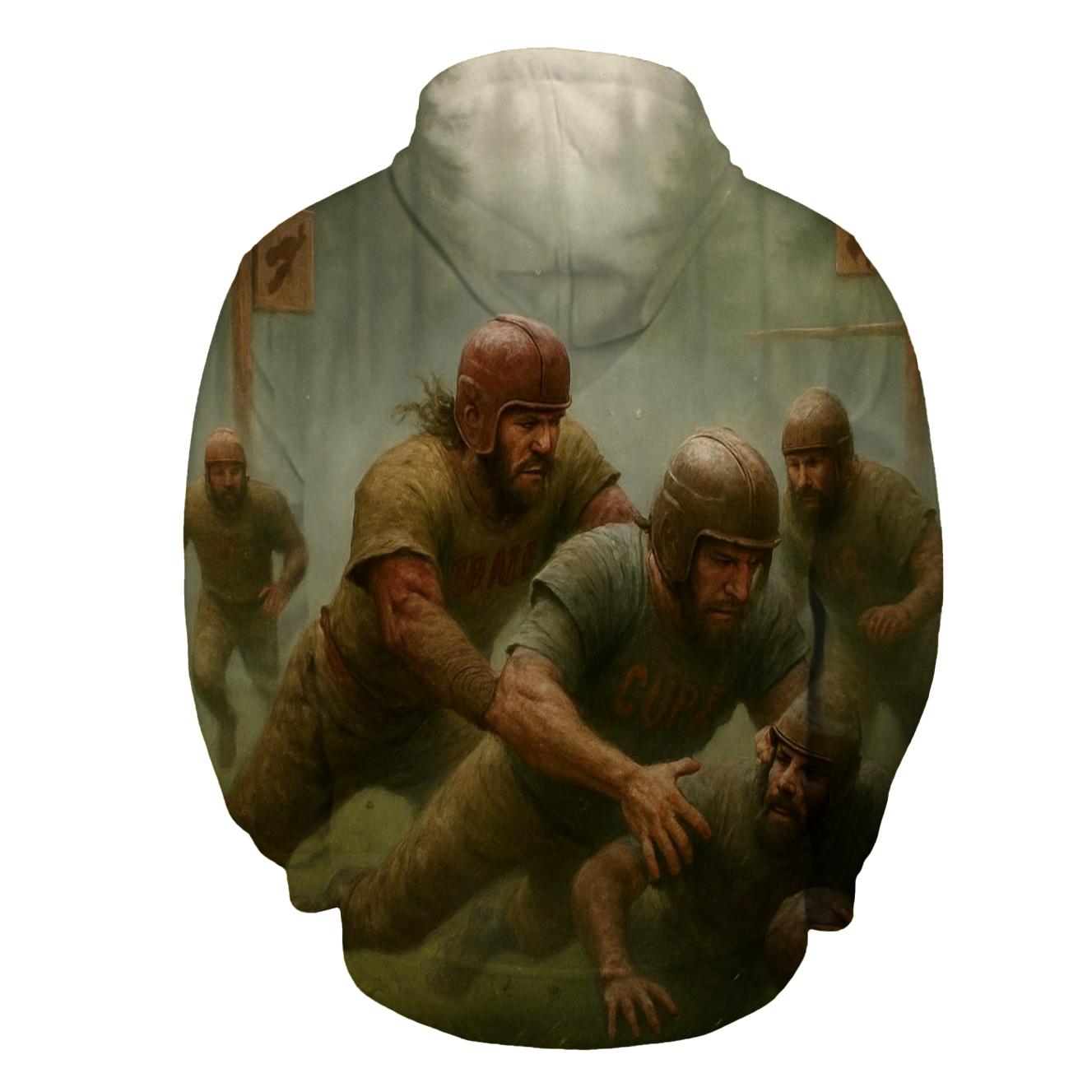 Forest Mist Gridiron Braves Against Cubs premium hoodies