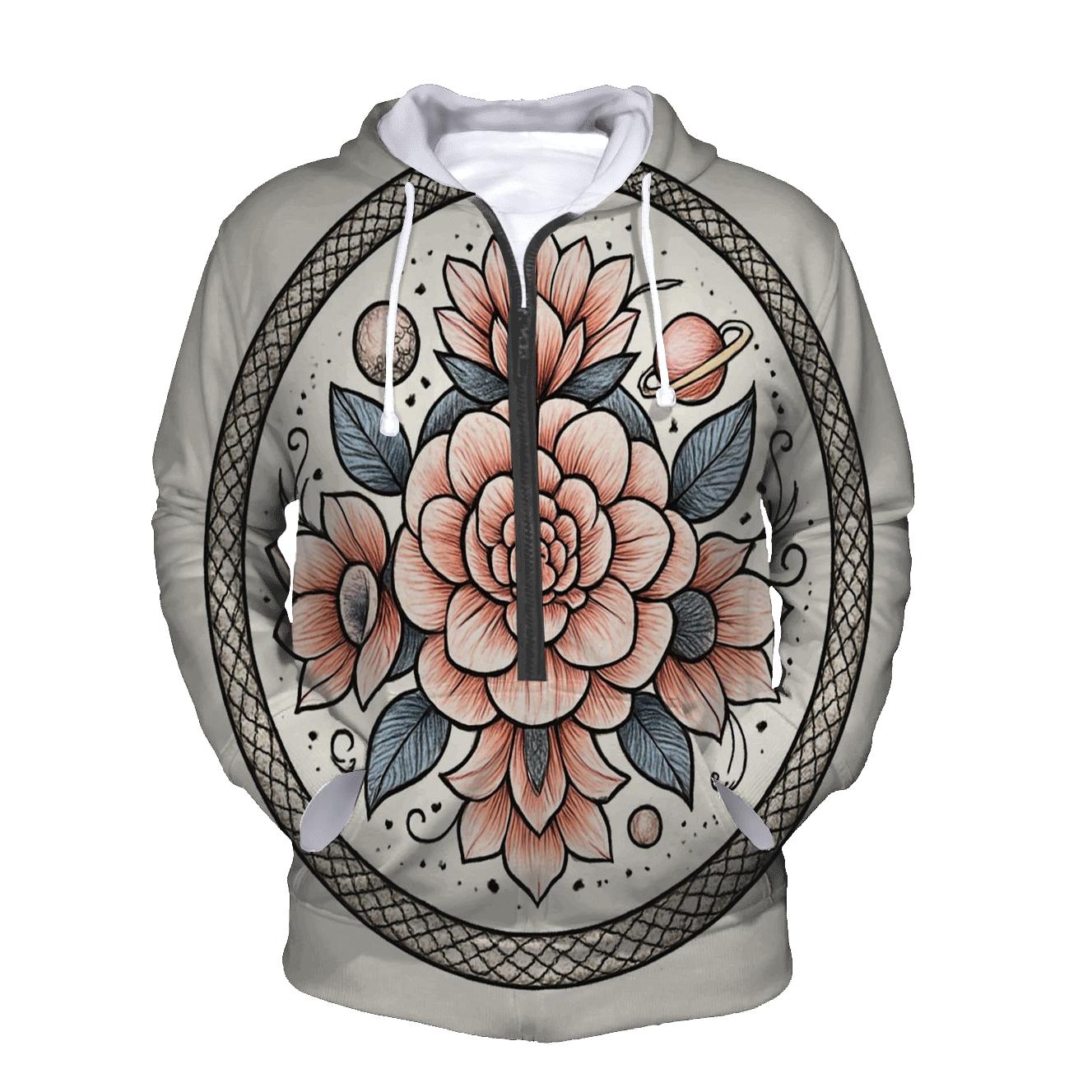 Cosmic Garden Mandala Ouroboros hoodie styles