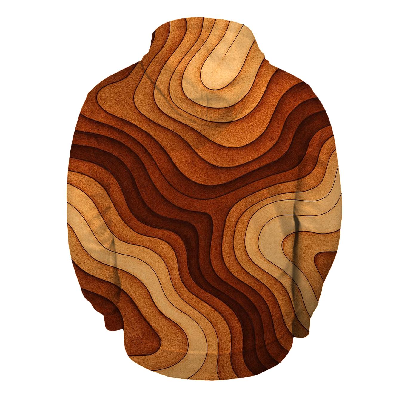 Crema Topographic Lines premium hoodies