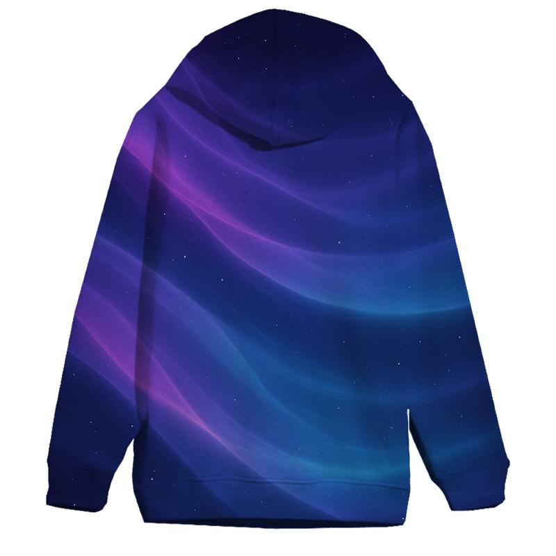 Nebula Silk Cascade zip-up hoodies