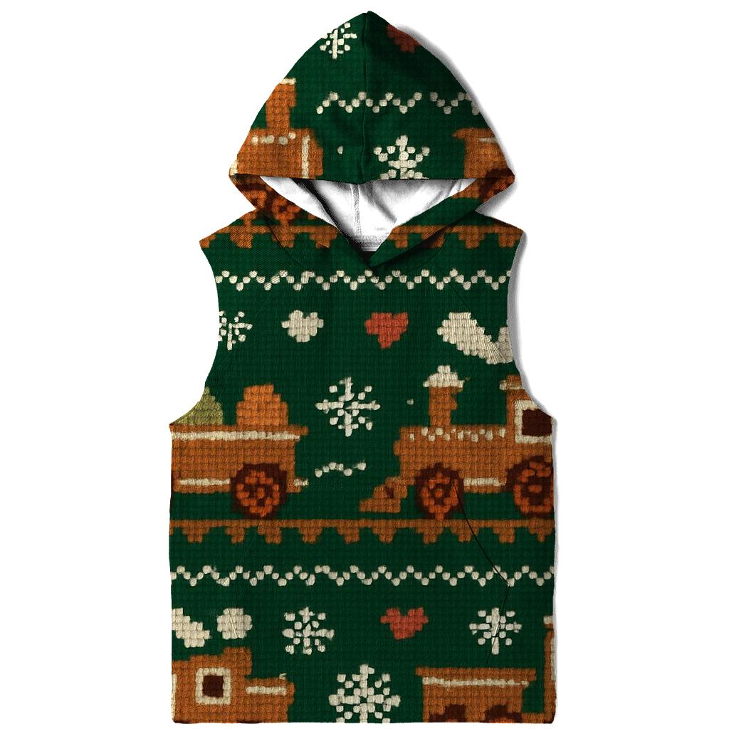 Gingerbread Train Tracks Design hoodie styles
