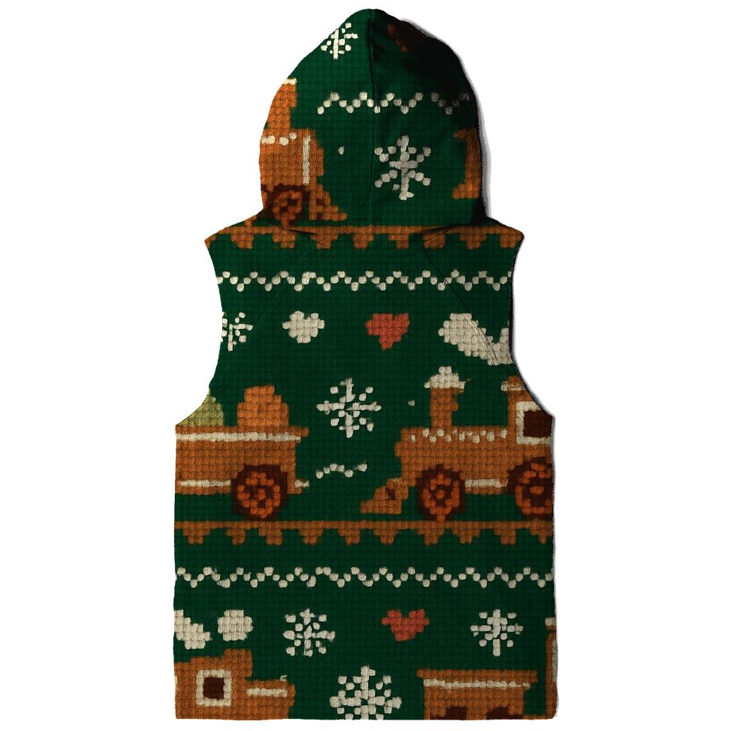 Gingerbread Train Tracks Design hoodie styles