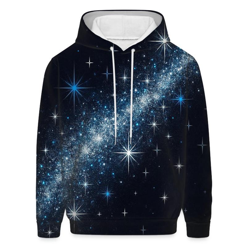 Celestial Glitter Cascade graphic hoodies