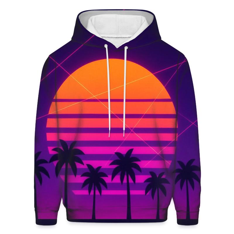 Laser Palm Mirage embroidered hoodies