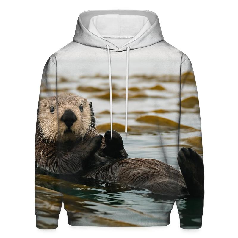 Kelp Forest Glide Sea Otter hoodie styles