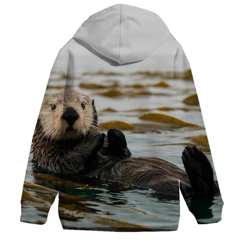 Kelp Forest Glide Sea Otter hoodie styles