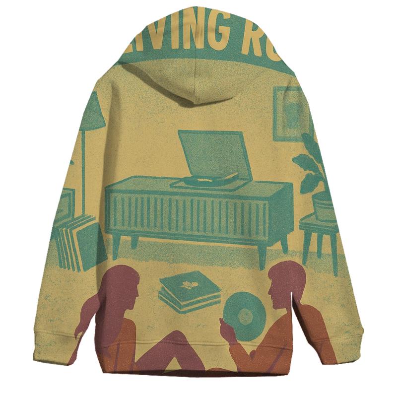 Retro Vinyl Listening Party Cover designer hoodies