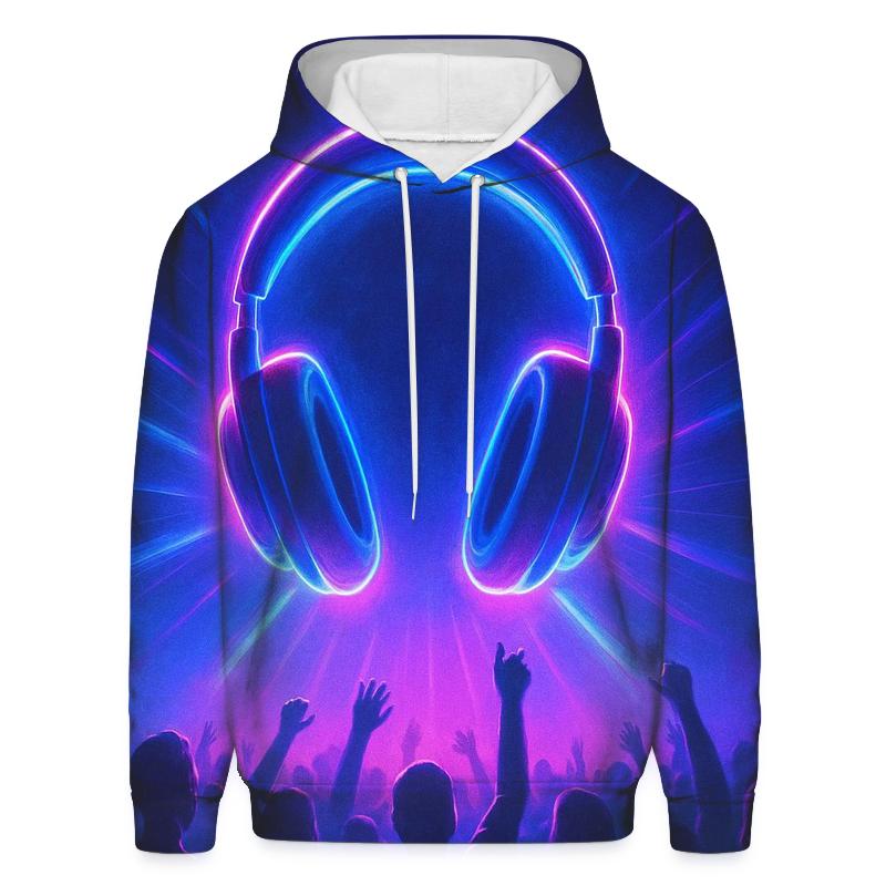 Holographic Headphone Halo hoodie designs