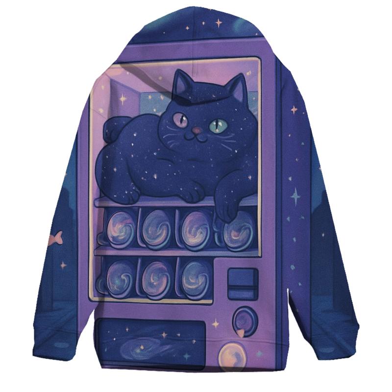 Cosmic Cat In The Vending Machine hoodie trends