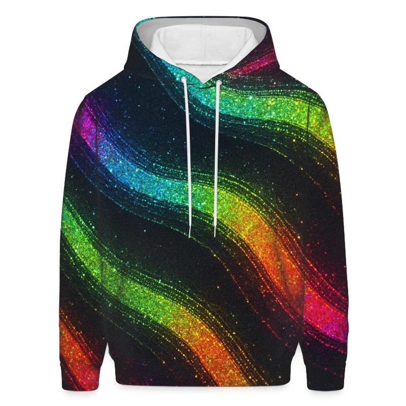 Neon Mirage Shimmer Wave lightweight hoodies