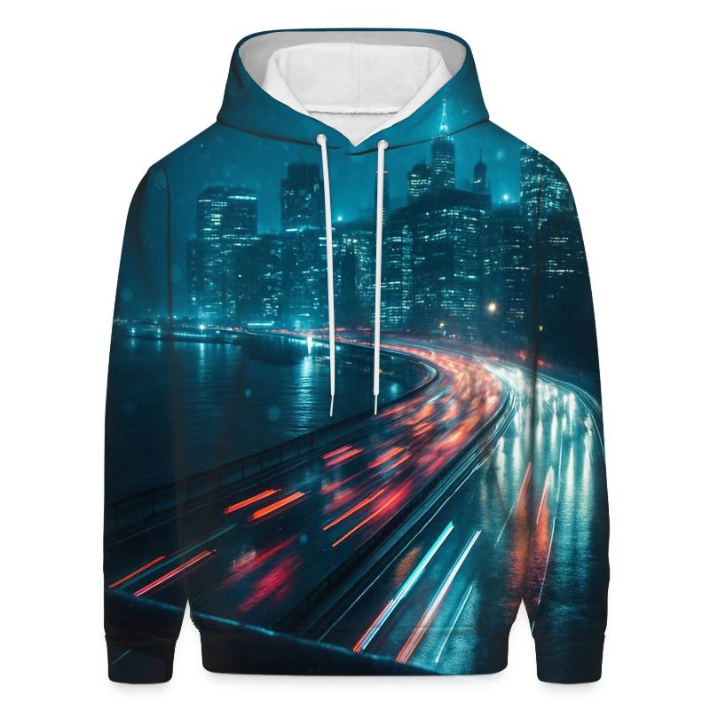 Rain Slicked FDR Drive Skyline Rush hoodie trends