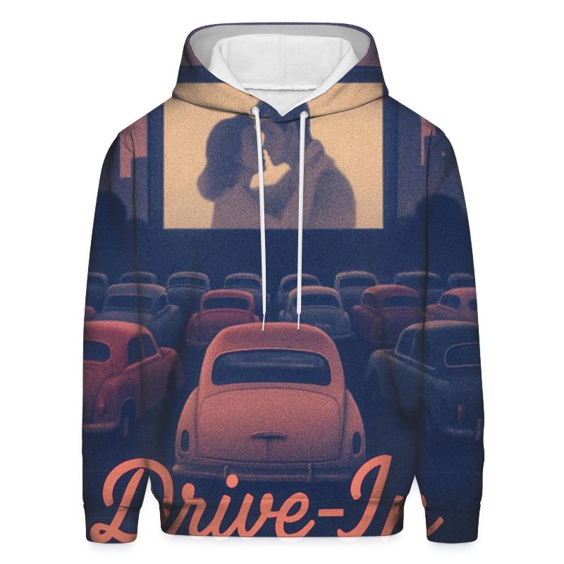 Retro City Drive In Cinema Scene designer hoodies