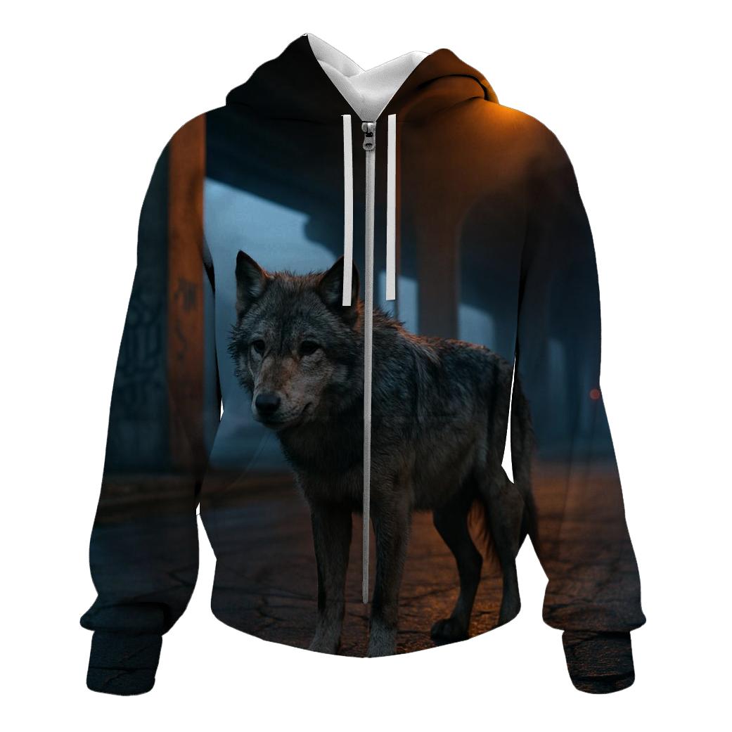 Urban Overpass Lone Wolf hoodie designs