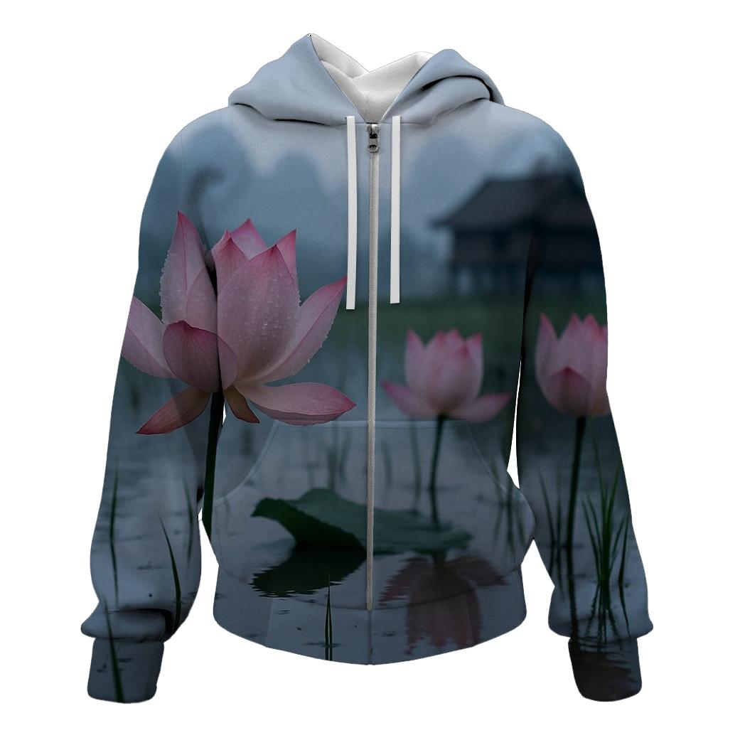 Monsoon Lotus Awakening hoodies fashion