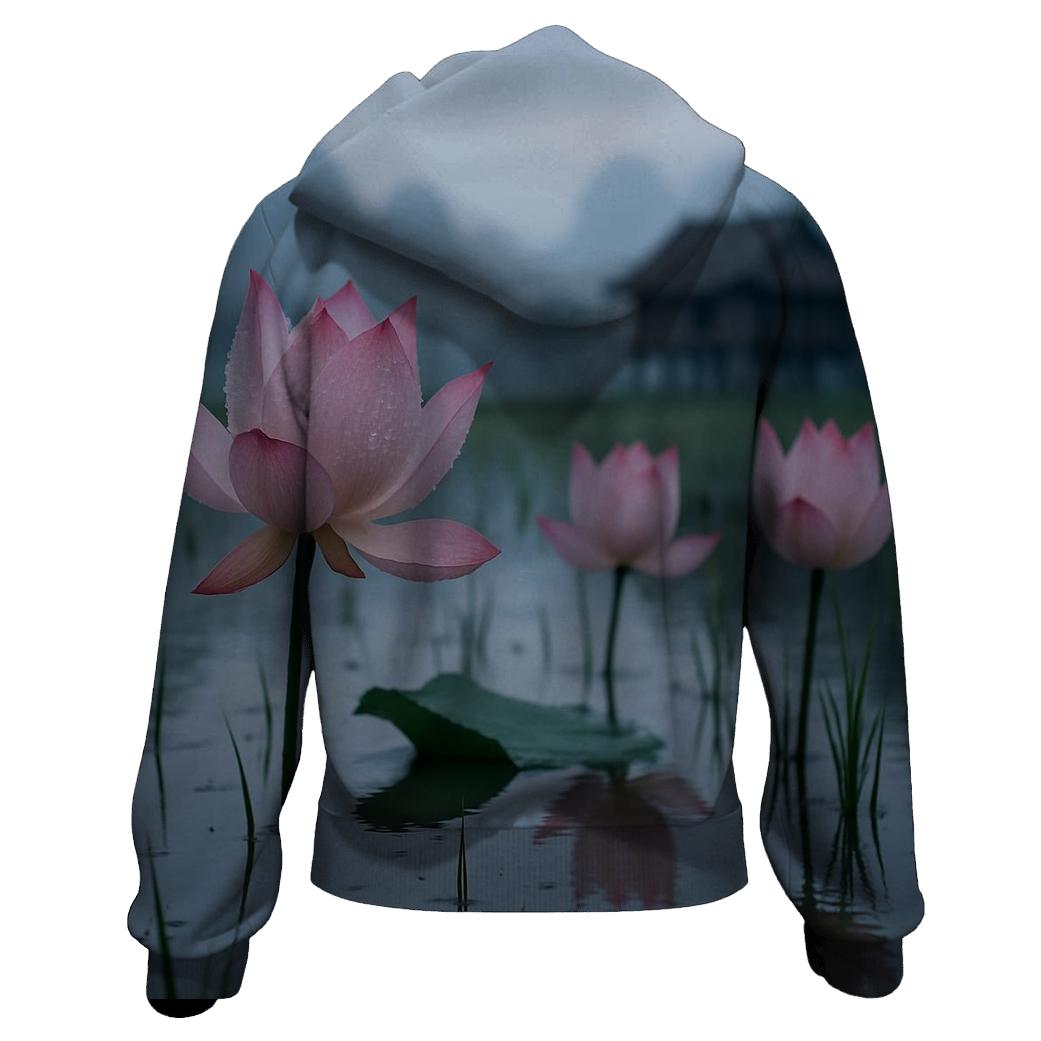 Monsoon Lotus Awakening hoodies fashion