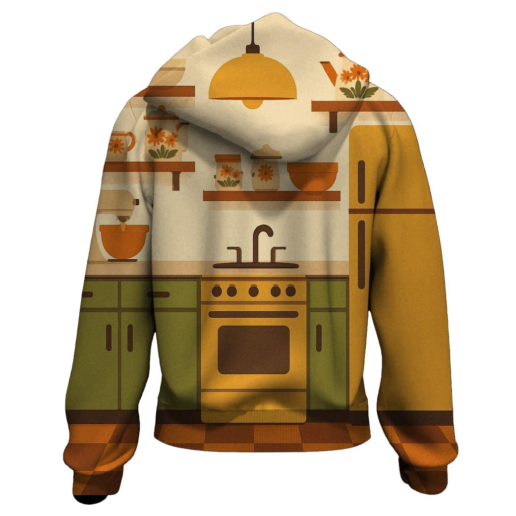 Groovy Kitchen Checkerboard premium hoodies