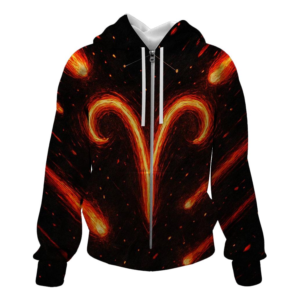 Aries Meteor Trail Sigil designer hoodies