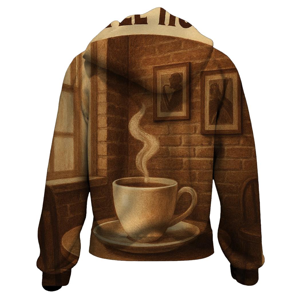 Rustic Vintage Coffee House Poster hoodie styles