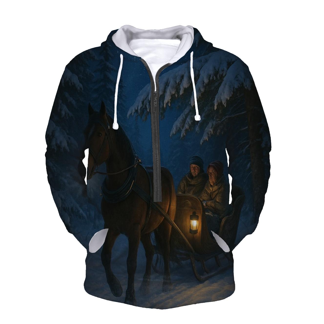 Starlit Sleigh Ride Through The Pines hoodie trends