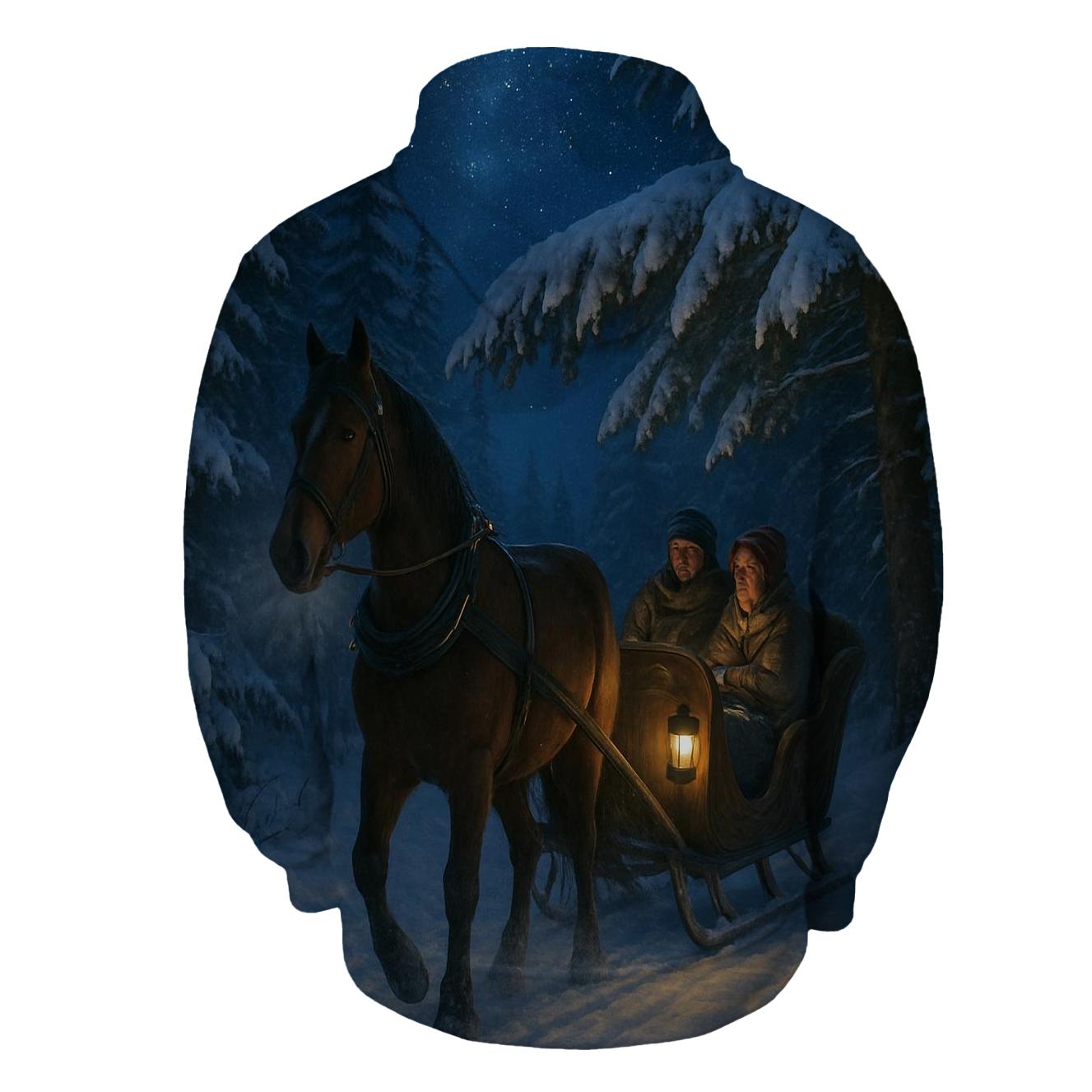 Starlit Sleigh Ride Through The Pines hoodie trends