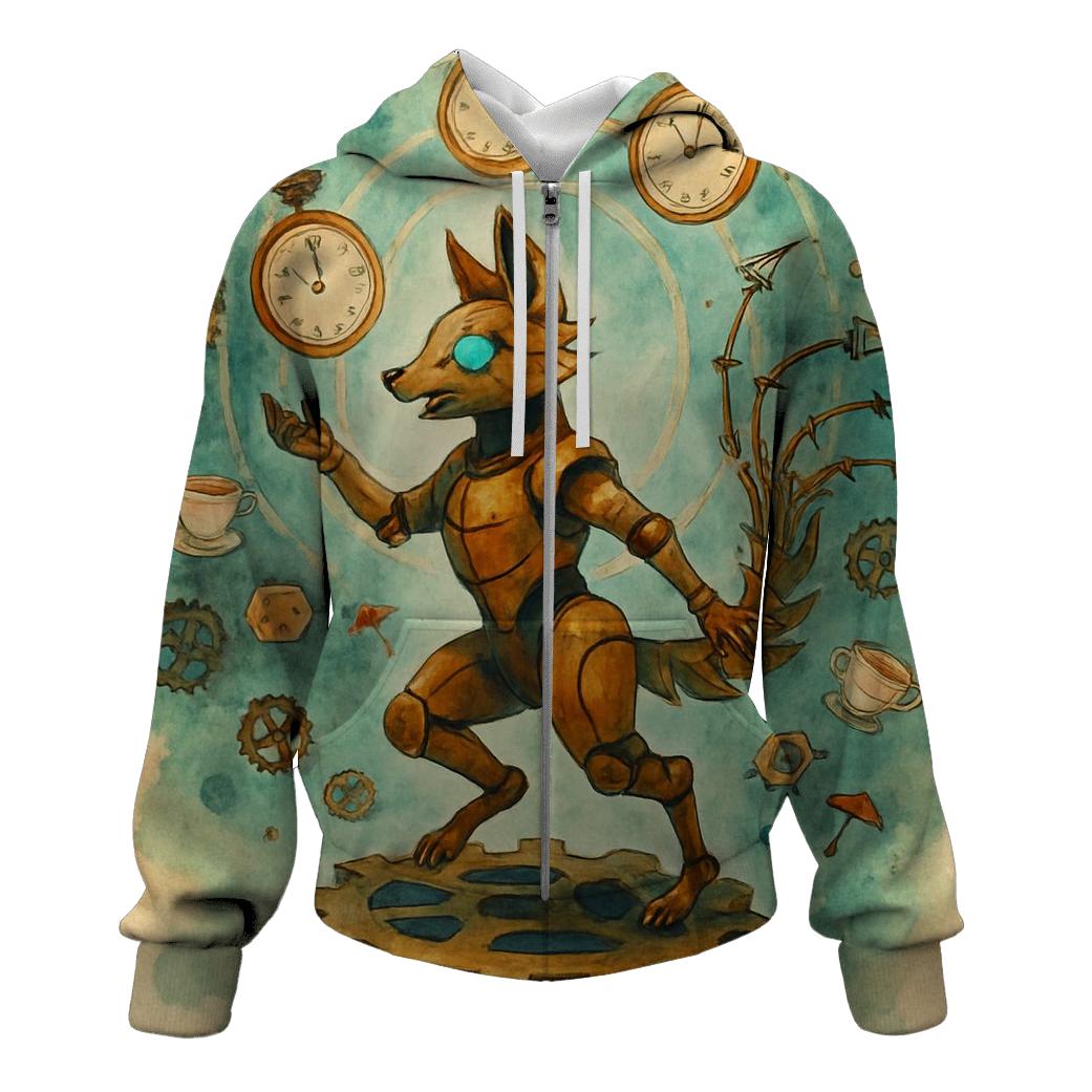 Chaotic Clockwork Menagerie premium hoodies