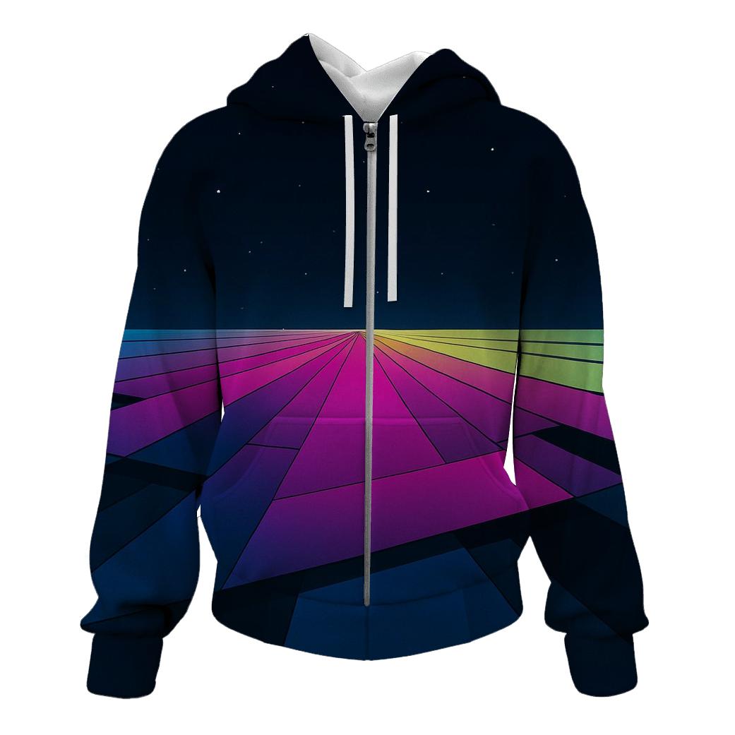 Quantum Prism Horizon printed hoodies