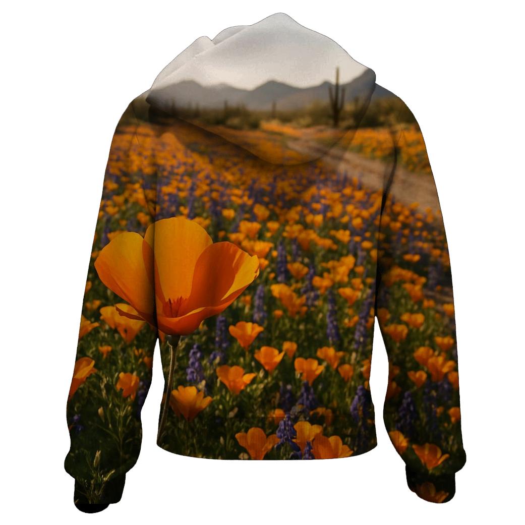 Desert Bloom After Rare Rain designer hoodies